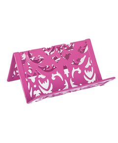 Підставка для візиток, BAROCCO, металева, рожева  Метал (Im-off), фото  | SNABZHENIE.com.ua