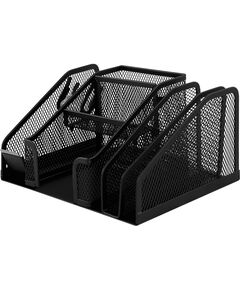 Органайзер настільний, металевий, чорний  Метал (Im-off), фото  | SNABZHENIE.com.ua