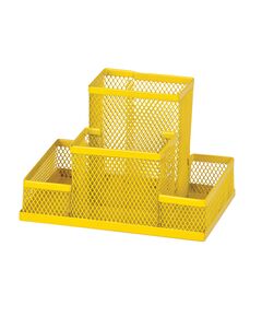 Органайзер настільний, метал, жовтий, KIDS Line  Метал (Im-off), фото  | SNABZHENIE.com.ua