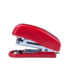 Степлер пластиковий МІНІ,10 аркушів, (скоби №10),  61х36х23мм, червоний  Пластик (Im-off), фото  | SNABZHENIE.com.ua