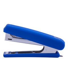 Степлер пластиковий, RUBBER TOUCH, 12 арк., (скоби №10), 107х25х54 мм, синій  Пластик (Im-off), фото  | SNABZHENIE.com.ua