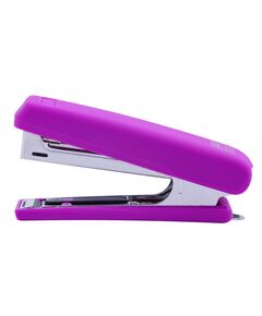 Степлер пластиковий, RUBBER TOUCH, 12 аркушів, (скоби №10), 107х25х54 мм, фіолетовий  Пластик (Im-off), фото  | SNABZHENIE.com.ua