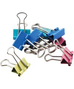 Біндер-затискач, 19 мм, асорті, по 12 шт. в тубі  19 мм (Im-off), фото  | SNABZHENIE.com.ua