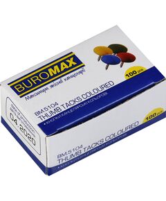 Кнопки кольорові, 100 шт. в карт.коробці  Метал (Im-off), фото  | SNABZHENIE.com.ua