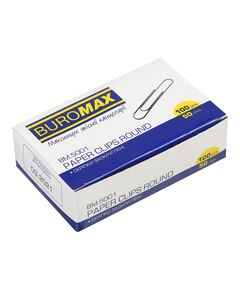 Скріпки нікельовані, 50 мм, круглі, 100 шт. в карт.упаковці  50 мм (Im-off), фото  | SNABZHENIE.com.ua