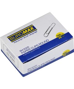 Скріпки нікельовані, 28 мм, круглі, 100 шт. в карт.упаковці  28 мм (Im-off), фото  | SNABZHENIE.com.ua