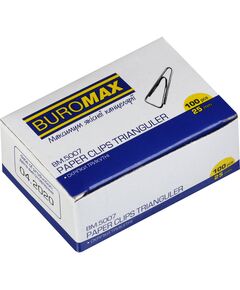 Скрiпки нікельовані, 25 мм, трикутні, 100 шт. в карт.упаковці  25 мм (Im-off), фото  | SNABZHENIE.com.ua