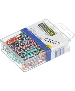 Скріпки кольорові ЗЕБРА, 28мм, 100 шт.в пласт.упаковці  28 мм (Im-off), фото  | SNABZHENIE.com.ua