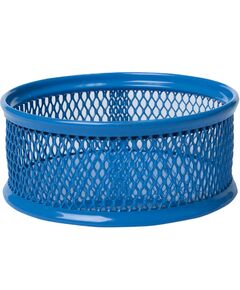 Підставка для скріпок, металева, синя  d80x38мм (Im-off), фото  | SNABZHENIE.com.ua