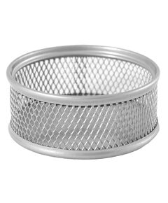 Підставка для скріпок, металева, срібляста  d80x38мм (Im-off), фото  | SNABZHENIE.com.ua