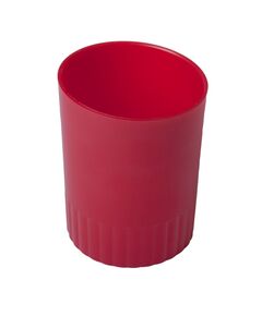 Стакан пластиковий для письмового приладдя, JOBMAX, червоний  Пластик (Im-off), фото  | SNABZHENIE.com.ua