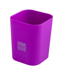 Стакан пластиковий для канц. приладдя, RUBBER TOUCH, фіолетовий  Пластик (Im-off), фото  | SNABZHENIE.com.ua