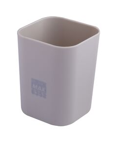 Стакан пластиковий для канц. приладдя, RUBBER TOUCH, сірий  Пластик (Im-off), фото  | SNABZHENIE.com.ua