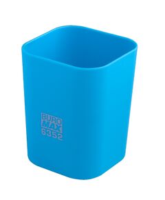 Стакан пластиковий для канц. приладдя, RUBBER TOUCH, блакитний  Пластик (Im-off), фото  | SNABZHENIE.com.ua