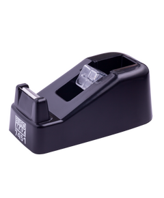 Диспенсер для канцелярського скотчу (ширина до 18 мм), 122x60x50мм, пластиковий, чорний  Пластик (Im-off), фото  | SNABZHENIE.com.ua