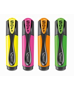 Текст-маркер FLUO PEPS Ultra Soft, набір із 4 шт., блістер, асорті  Набір (Im-off), фото  | SNABZHENIE.com.ua