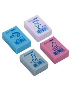 Гумка 1114, прямокутна, 28x19x9,2 мм, синт.каучук, асорті кольорів  Олівець (Im-off), фото  | SNABZHENIE.com.ua