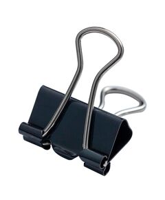 Біндер-затискач, 19 мм, чорний, по 12 шт. в карт.коробці  19 мм (Im-off), фото  | SNABZHENIE.com.ua