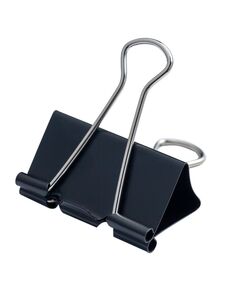 Біндер-затискач, 41 мм, чорний, по 12 шт. в карт.коробці  41 мм (Im-off), фото  | SNABZHENIE.com.ua