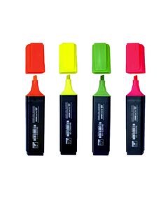 Набір з 4х текст-маркерів (жовт., зел., рож., помаранч.), JOBMAX, 2-4 мм, водна основа  Набір (Im-off), фото  | SNABZHENIE.com.ua