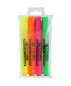 Набір із 4-х текст-маркерів, круглі, NEON, 1-4,6 мм  Текстовиділювач (Im-off), фото  | SNABZHENIE.com.ua