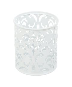 Підставка для ручок кругла, BAROCCO, металевий, біла  Метал (Im-off), фото  | SNABZHENIE.com.ua