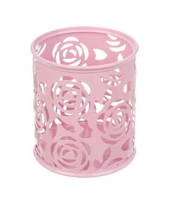 Підставка для ручок кругла, ROSE, PASTEL, металева, рожева  Метал (Im-off), фото  | SNABZHENIE.com.ua