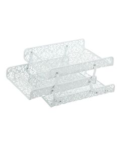 Лоток горизонтальний "3 в 1", BAROCCO, металевий, білий  3 (BM.6255-12), фото  | SNABZHENIE.com.ua