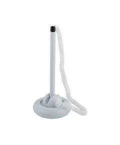 Ручка кулькова на підставці WHITE DeskPen, L2U, 0,7 мм, пласт.корпус, сині чорнила  0.7 (Im-off), фото  | SNABZHENIE.com.ua