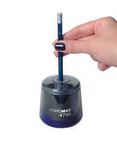 Чинка автоматична, 1 отв., з контейнером, синя  автомат (Im-off), фото  | SNABZHENIE.com.ua