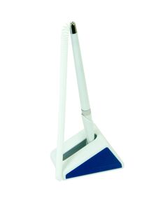 Ручка кулькова на підставці WHITE MIX DeskPen, L2U, 0,7 мм, пласт.корпус, сині чорнила  0.7 (Im-off), фото  | SNABZHENIE.com.ua