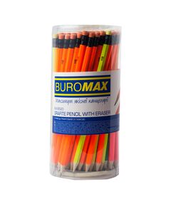 Олівець графітовий NEON, з гумкою, асорті  HB (BM.8520), фото  | SNABZHENIE.com.ua