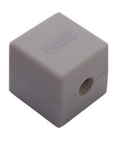 Чинка CUBE, RUBBER TOUCH, 1 отв., контейнер, пласт. корпус, 1 шт. в блістері  Rubber Touch. безпечне лезо, фото  | SNABZHENIE.com.ua