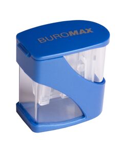 Чинка прямокутна MASTER TWIST, 2 отв. , з контейнером, пласт.корпус, синій  лезо з інструментальної сталі, фото  | SNABZHENIE.com.ua