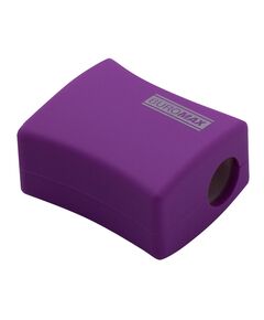 Чинка ALFA, RUBBER TOUCH, 2 отв., контейнер, пласт. корпус, 1шт., блістер  Rubber Touch. безпечне лезо. два режими заточування (Im-off), фото  | SNABZHENIE.com.ua