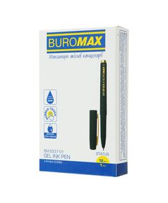 Ручка гелева STATUS Rouber Touch, чорна  1 (BM.8337-02), фото  | SNABZHENIE.com.ua