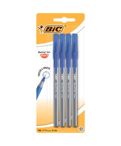 Ручка "Round Stic Exact", синя, 4шт в блістері  0.3 (Im-off), фото  | SNABZHENIE.com.ua