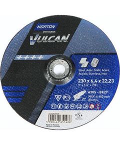 Круг шлифовальный NORTON VULCAN 230x22,2 мм для металла и нержавейки, фото  | SNABZHENIE.com.ua