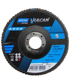 Круг шлифовальный NORTON VULCAN 125х22 мм Р60 электрокорунд, фото  | SNABZHENIE.com.ua