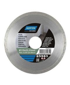 Алмазный диск NORTON-DIY CERAMIC TILES для керамики : Ø= 125/ 22.23 мм, фото  | SNABZHENIE.com.ua