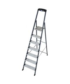 Стрем'янка алюмінієва анодоннова з органайзером, 7 сходинок  2.3 (126450), фото  | SNABZHENIE.com.ua