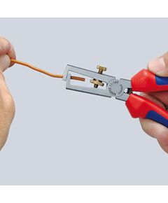 Инструмент KNIPEX 11 05 160 SB для удаления изоляции, 160 мм, фото  | SNABZHENIE.com.ua