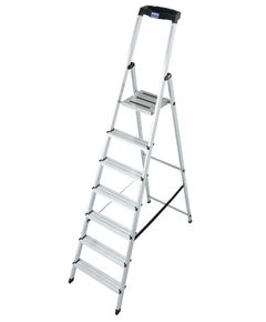 Стрем'янка алюмінієва з органайзером, 7 сходинок  2.3 (Krause), фото  | SNABZHENIE.com.ua