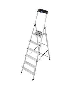 Стрем'янка алюмінієва з органайзером, 6 сходинок  2.05 (126344), фото  | SNABZHENIE.com.ua