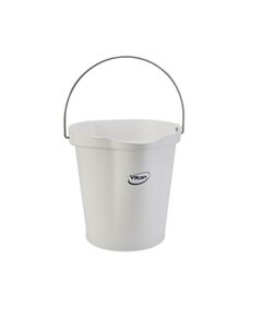 56865 Відро поліпропіленове, 12 л, біле  12 (56865), фото  | SNABZHENIE.com.ua