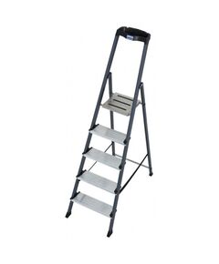 Стрем'янка алюмінієва анодована з органайзером, 5 сходинок  1.8 (126436), фото  | SNABZHENIE.com.ua