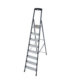 Стрем'янка алюмінієва анодоннова з органайзером, 8 сходинок  2.5 (126467), фото  | SNABZHENIE.com.ua