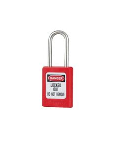 Замок навісний із термопластику Zenex™, червоний  4.76 мм (S31), фото  | SNABZHENIE.com.ua