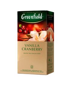 Чай "Greenfield" Vanilla Cranberry 1,5гр.х25шт.х10п., пакет  25, фото  | SNABZHENIE.com.ua