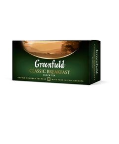 Чай "Greenfield" Classic Breakfast 2гр.х25шт.х15п., пакет  25, фото  | SNABZHENIE.com.ua
